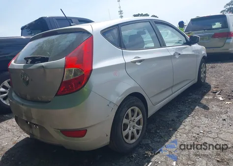 2012 Hyundai Accent Gs z USA, uszkodzony, nr VIN KMHCT5AE4CU013855